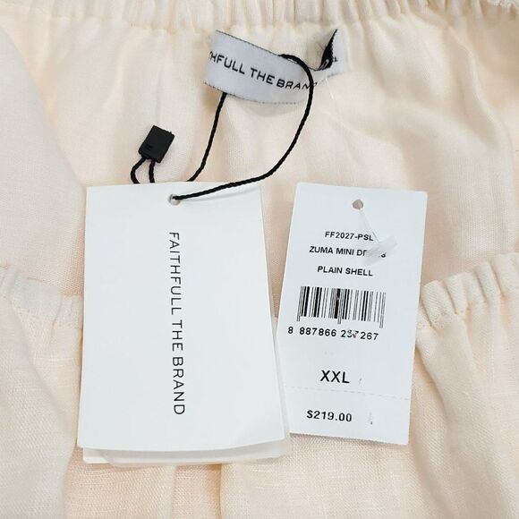 FAITHFULL THE BRAND Zuma Mini Dress Plain Shell - Picture 11 of 13